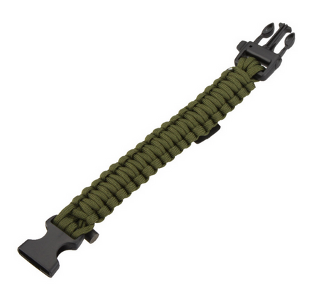 Survival Bracelet m/ Fire Starter & Compass Defendo AS