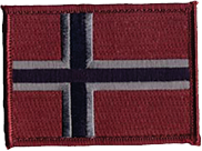 Patch Norsk flagg - Nedtonet Defendo AS