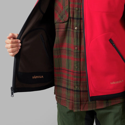 Kamko fleece vest  Brown/Red Outfit International AS