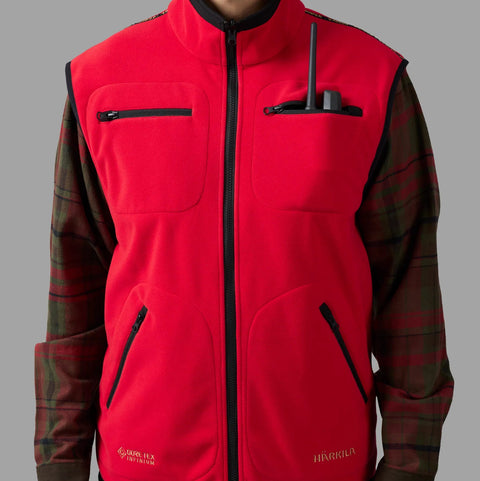 Kamko fleece vest  Brown/Red Outfit International AS