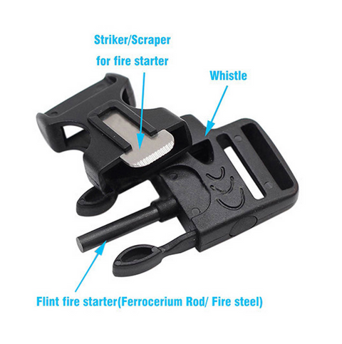 Survival Bracelet m/ Fire Starter Defendo AS