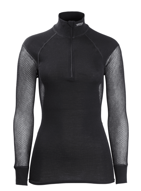 Wool Thermo Zip Polo W's Brynje of Norway AS